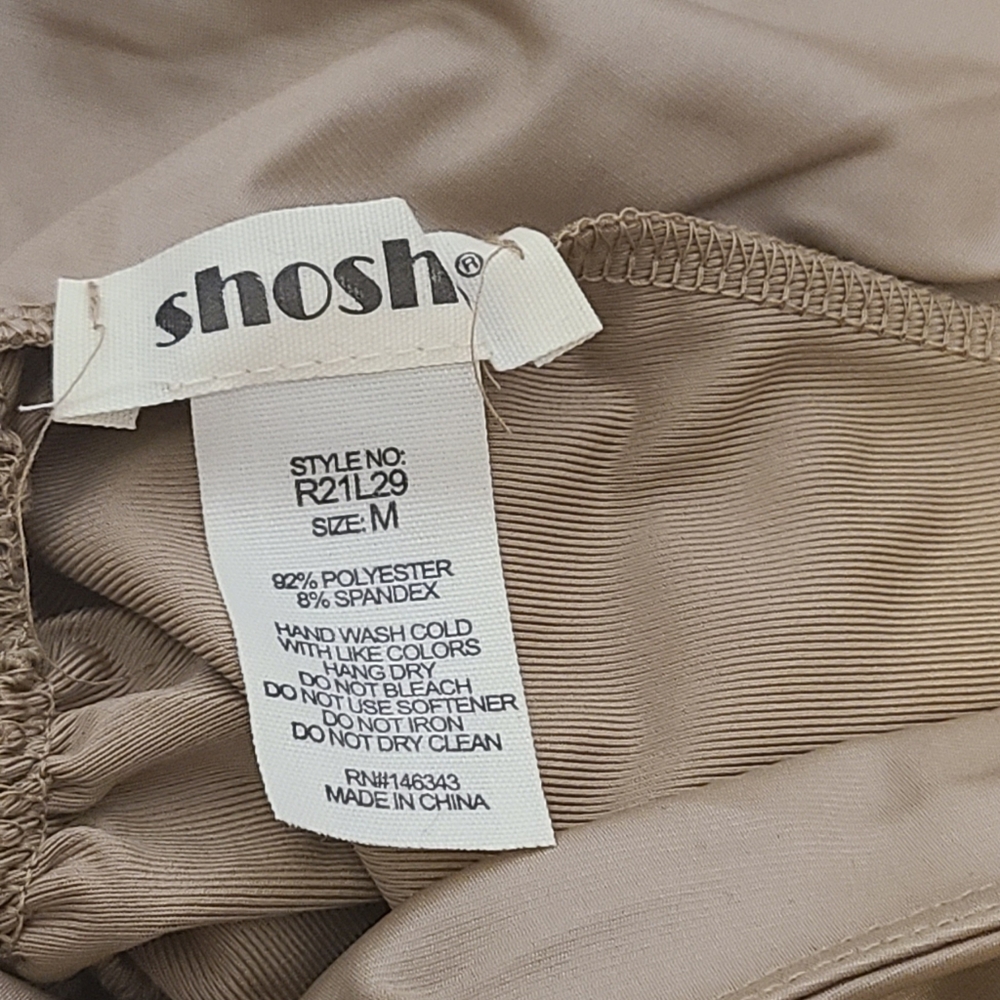 Shosho Golden Tan Shimmer Leggings M NWT - Picture 5 of 5
